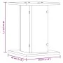 Pflanzenständer 2 Stück Eichenholz geräuchert 30x30x40 cm von , Topfständer - Ref: Foro24-3307850, Preis: 49,53 €, Rabatt: %