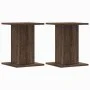 Soportes para plantas 2 uds madera marrón roble 30x30x40 cm de , Soportes para macetas - Ref: Foro24-3307852, Precio: 47,99 €...