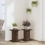 Soportes para plantas 2 uds madera marrón roble 30x30x40 cm de , Soportes para macetas - Ref: Foro24-3307852, Precio: 47,99 €...