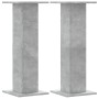 Pflanzenständer 2 Stück aus Holz in Grau-Betonoptik 30x30x80 cm von , Topfständer - Ref: Foro24-3307867, Preis: 63,33 €, Raba...