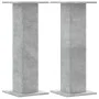 Plant stands 2 units gray wood concrete 30x30x80 cm by , Pot stands - Ref: Foro24-3307867, Price: 62,52 €, Discount: %