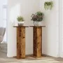 Pflanzenständer 2 Stück Eichenholz in gealterter Optik 30x30x80 cm von , Topfständer - Ref: Foro24-3307871, Preis: 80,86 €, R...