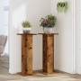Pflanzenständer 2 Stück Eichenholz in gealterter Optik 30x30x80 cm von , Topfständer - Ref: Foro24-3307871, Preis: 82,55 €, R...