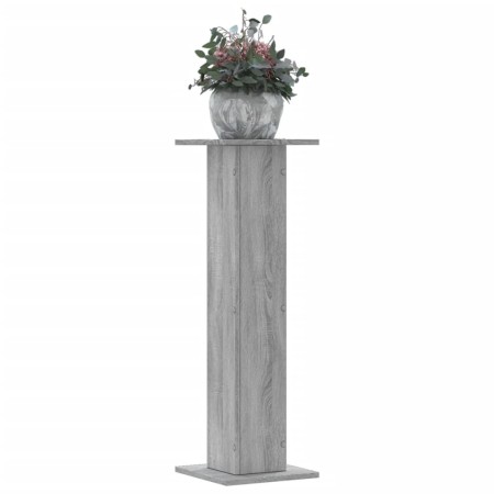 Pflanzenständer 2 Stück aus grauem Sonoma-Holz 30x30x95 cm von , Topfständer - Ref: Foro24-3307878, Preis: 71,75 €, Rabatt: %