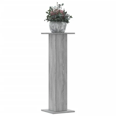 Soportes para plantas 2 uds madera gris Sonoma 30x30x95 cm de , Soportes para macetas - Ref: Foro24-3307878, Precio: 70,54 €,...