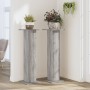Soportes para plantas 2 uds madera gris Sonoma 30x30x95 cm de , Soportes para macetas - Ref: Foro24-3307878, Precio: 74,34 €,...