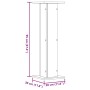 Pflanzenständer 2 Stück aus grauem Sonoma-Holz 30x30x95 cm von , Topfständer - Ref: Foro24-3307878, Preis: 71,75 €, Rabatt: %