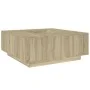 Wohnzimmertisch aus Sonoma-Eiche Spanplatte 100x100x40 cm von , Couchtisch - Ref: Foro24-3284051, Preis: 142,18 €, Rabatt: %