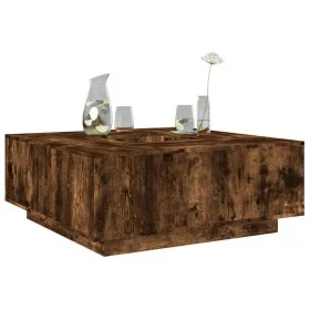 Engineered wood smoked oak coffee table 100x100x40 cm by , Coffee table - Ref: Foro24-3284053, Price: 169,53 €, Discount: %