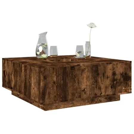 Mesa de centro madera de ingeniería roble ahumado 100x100x40 cm de , Mesas de centro - Ref: Foro24-3284053, Precio: 169,48 €,...
