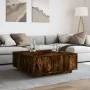 Mesa de centro madera de ingeniería roble ahumado 100x100x40 cm de , Mesas de centro - Ref: Foro24-3284053, Precio: 169,48 €,...