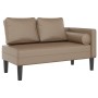 Chaiselongue-Sofa mit Kissen aus künstlichem Kapuzinerleder. von , Tagesbetten - Ref: Foro24-4007569, Preis: 144,51 €, Rabatt: %