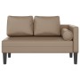 Chaiselongue-Sofa mit Kissen aus künstlichem Kapuzinerleder. von , Tagesbetten - Ref: Foro24-4007569, Preis: 144,51 €, Rabatt: %