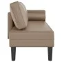 Chaise lounge sofa with synthetic leather cushions in cappuccino color. by , Daybeds - Ref: Foro24-4007569, Price: 145,56 €, ...