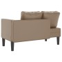Chaiselongue-Sofa mit Kissen aus künstlichem Kapuzinerleder. von , Tagesbetten - Ref: Foro24-4007569, Preis: 144,51 €, Rabatt: %