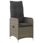 Garden table and 7-piece chairs set with gray synthetic rattan cushions. by , Garden sets - Ref: Foro24-3277035, Price: 891,6...