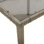 Garden table and 7-piece chairs set with gray synthetic rattan cushions. by , Garden sets - Ref: Foro24-3277035, Price: 891,6...