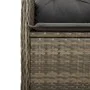 Garden table and 7-piece chairs set with gray synthetic rattan cushions. by , Garden sets - Ref: Foro24-3277028, Price: 978,0...