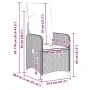 Garden table and 7-piece chairs set with gray synthetic rattan cushions. by , Garden sets - Ref: Foro24-3277040, Price: 940,5...