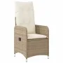 Garden table and 5-piece chair set with beige synthetic rattan cushions. by , Garden sets - Ref: Foro24-3277096, Price: 616,8...