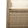 Garden table and 5-piece chair set with beige synthetic rattan cushions. by , Garden sets - Ref: Foro24-3277096, Price: 616,8...
