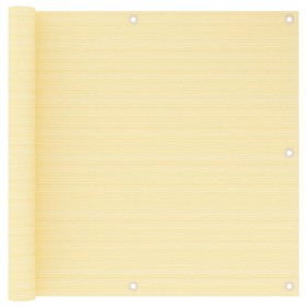 Toldo para balcón HDPE beige 90x500 cm