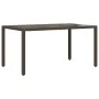 Garden table and chairs set, 7 pieces with brown PE rattan cushions. by , Garden sets - Ref: Foro24-3277068, Price: 924,46 €,...