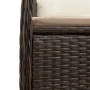 Garden table and chairs set, 7 pieces with brown PE rattan cushions. by , Garden sets - Ref: Foro24-3277068, Price: 924,46 €,...