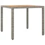Garden table and 5-piece chair set with gray synthetic rattan cushions by , Garden sets - Ref: Foro24-3277021, Price: 605,29 ...