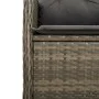 Garden table and 5-piece chair set with gray synthetic rattan cushions by , Garden sets - Ref: Foro24-3277021, Price: 605,29 ...