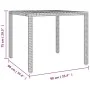 Garden table and 5-piece chair set with gray synthetic rattan cushions by , Garden sets - Ref: Foro24-3277021, Price: 605,29 ...