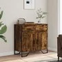 Engineered wood smoked oak sideboard 79.5x35.5x74.5 cm by , Sideboards - Ref: Foro24-848546, Price: 79,63 €, Discount: %