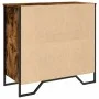Engineered wood smoked oak sideboard 79.5x35.5x74.5 cm by , Sideboards - Ref: Foro24-848546, Price: 79,63 €, Discount: %