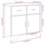 Ingenieurholz-Vitrine in geräucherter Eiche 79,5x35,5x74,5 cm von , Sideboards - Ref: Foro24-848546, Preis: 80,88 €, Rabatt: %