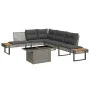 Garden sofa set 2 pieces with PE rattan cushions and gray glass by , Garden sets - Ref: Foro24-3277496, Price: 444,77 €, Disc...