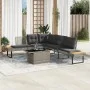 Garden sofa set 2 pieces with PE rattan cushions and gray glass by , Garden sets - Ref: Foro24-3277496, Price: 444,77 €, Disc...