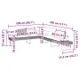 Garden sofa set 2 pieces with PE rattan cushions and gray glass by , Garden sets - Ref: Foro24-3277496, Price: 444,77 €, Disc...