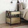 Mesita de noche con Infinity LED roble Sonoma 40x40x51 cm de , Mesitas de noche - Ref: Foro24-3284102, Precio: 78,14 €
