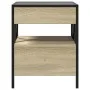 Bedside table with Infinity LED Sonoma oak 40x40x51 cm by , Nightstands - Ref: Foro24-3284102, Price: 76,71 €, Discount: %