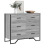 Cajonera de madera de ingeniería gris Sonoma 91x35,5x74,5 cm de , Cajoneras - Ref: Foro24-3295305, Precio: 173,03 €, Descuent...