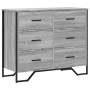 Cajonera de madera de ingeniería gris Sonoma 91x35,5x74,5 cm de , Cajoneras - Ref: Foro24-3295305, Precio: 173,03 €, Descuent...