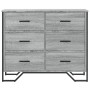 Cajonera de madera de ingeniería gris Sonoma 91x35,5x74,5 cm de , Cajoneras - Ref: Foro24-3295305, Precio: 173,03 €, Descuent...