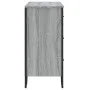 Engineered wood chest of drawers in Sonoma grey, 91x35.5x74.5 cm. by , Drawers - Ref: Foro24-3295305, Price: 179,47 €, Discou...