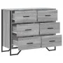 Engineered wood chest of drawers in Sonoma grey, 91x35.5x74.5 cm. by , Drawers - Ref: Foro24-3295305, Price: 179,47 €, Discou...