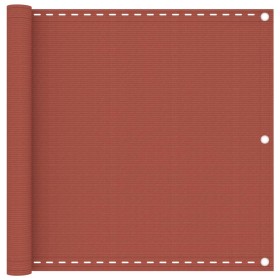 Terracotta HDPE balcony awning 90x400 cm by vidaXL, Umbrellas - Ref: Foro24-310949, Price: 20,82 €, Discount: %