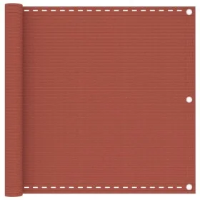 Terracotta HDPE balcony awning 90x400 cm by vidaXL, Umbrellas - Ref: Foro24-310949, Price: 17,69 €, Discount: %