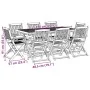 Juego comedor de jardín 9 pzas madera maciza acacia 180x90x75cm de , Conjuntos de jardín - Ref: Foro24-3321529, Precio: 642,8...