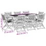 Juego comedor de jardín 9 pzas madera maciza acacia 180x90x75cm de , Conjuntos de jardín - Ref: Foro24-3321529, Precio: 654,1...