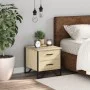 Mesita de noche madera de ingeniería roble Sonoma 40x41x40 cm de , Mesitas de noche - Ref: Foro24-848506, Precio: 50,28 €, De...