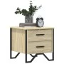 Mesita de noche madera de ingeniería roble Sonoma 40x41x40 cm de , Mesitas de noche - Ref: Foro24-848506, Precio: 50,28 €, De...